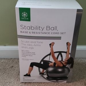 Stability Ball w/ resistance cord set